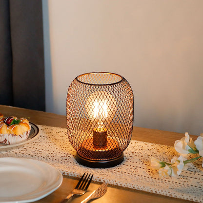 Rustic Minimalist Wrought-iron Bedside Lamp For The Bedroom Or Dining Room